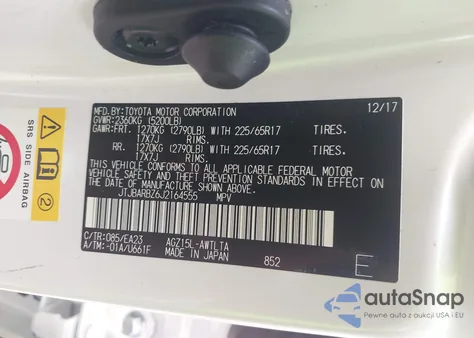 2018 Lexus Nx 300 from USA, damaged, VIN JTJBARBZ6J2164555